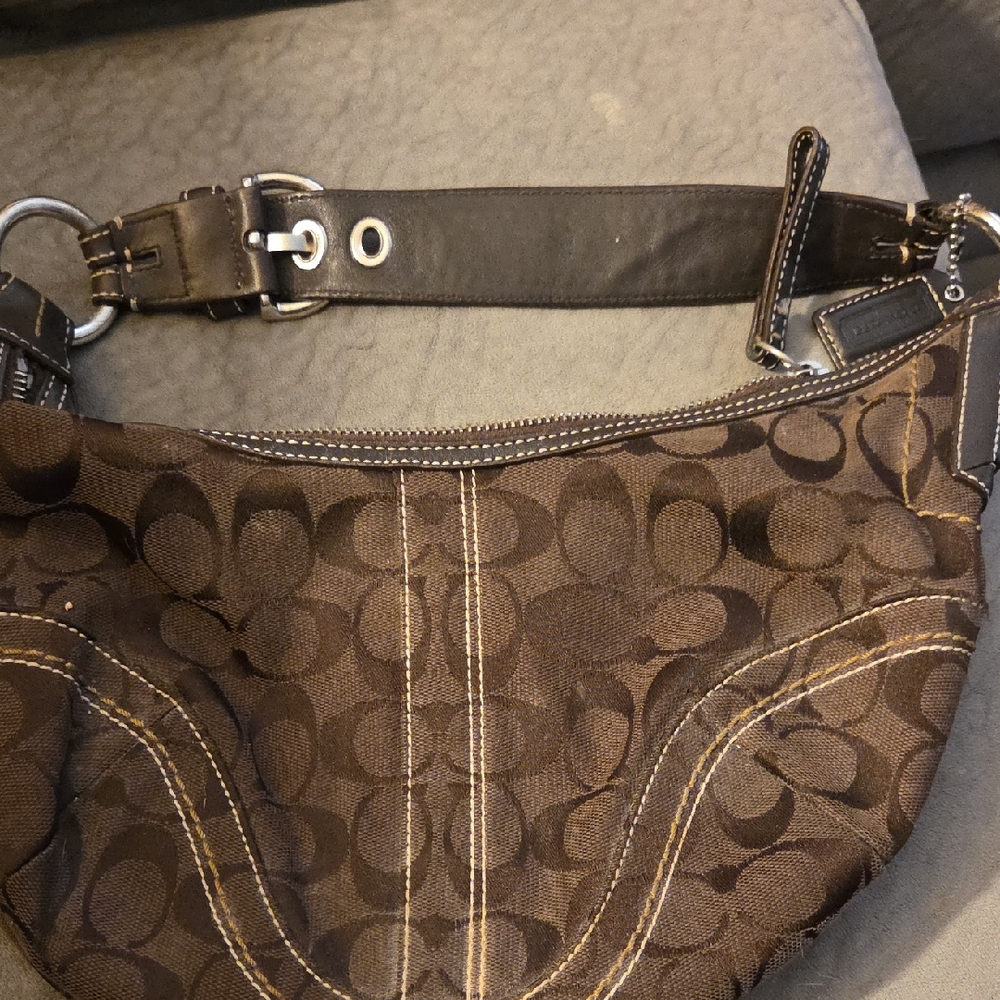 Coach Dark Brown Leather Bag